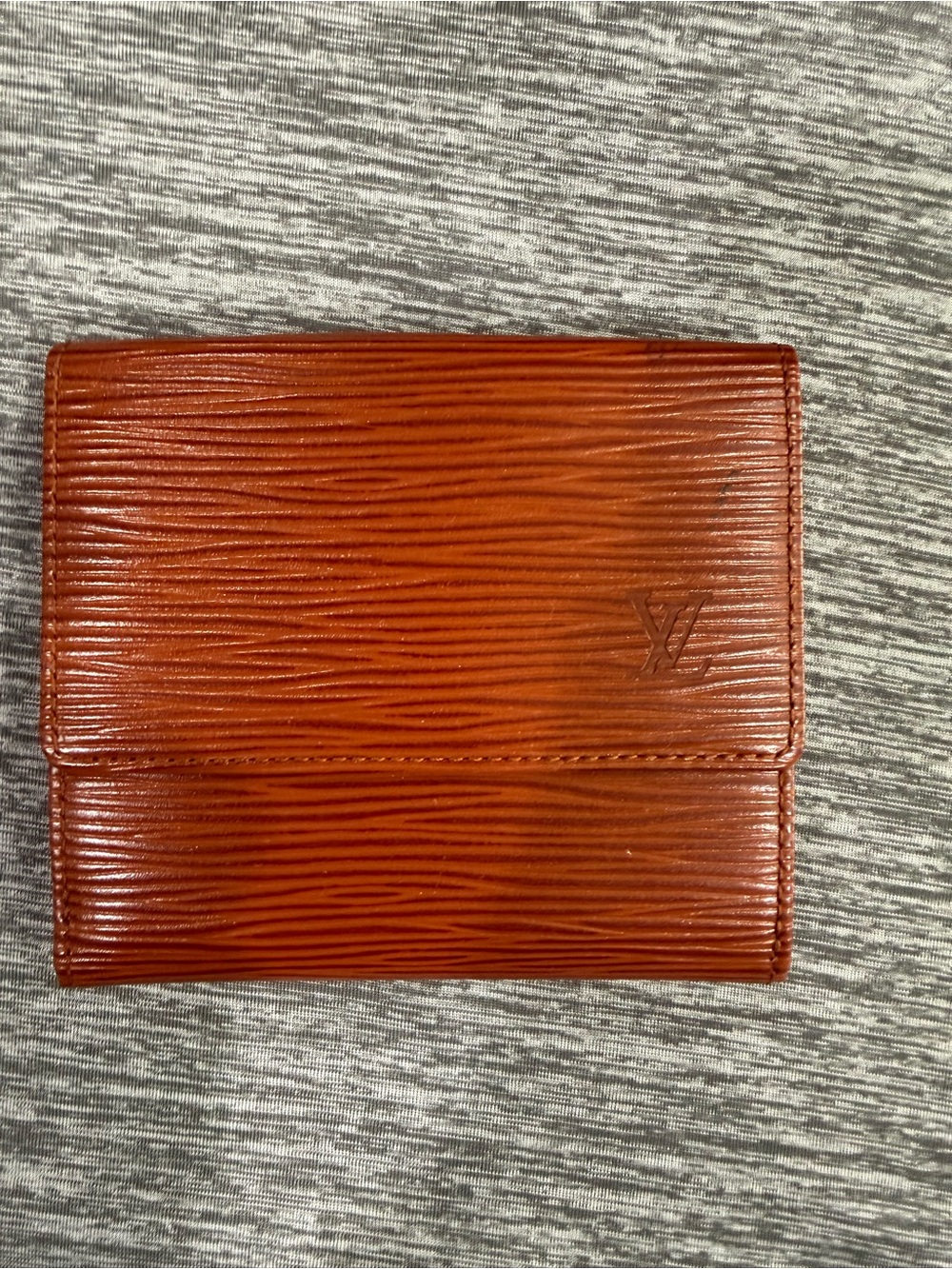 Louis Vuitton Rust colored Epi Leather Compact Wallet